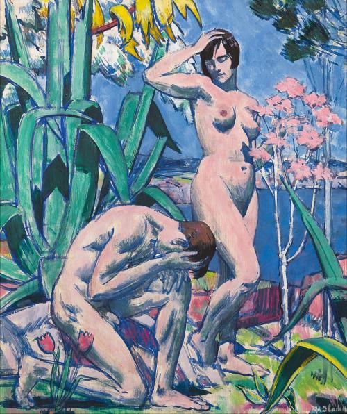 eatingbreadandhoney:Adam and Eve by Francis Cadell (1883–1937). 