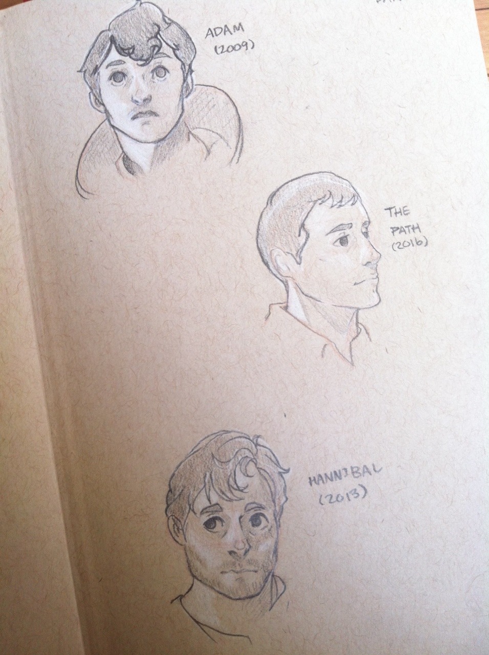 hannibalssketchbook:  I have this little disney style face studies of mads and hugh.