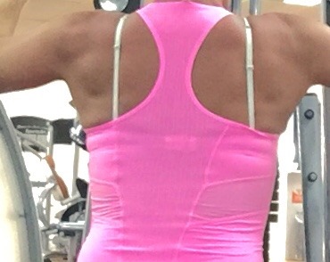 sohard69pink:  A lady NEVER sweats!