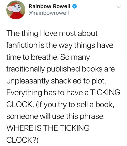 imaginashon:  fanbows:  @rainbowrowell reminding us why she’s our queen 👑 (x)  (x)    (x)    (x)    (x)    (x)    (x)    (x)    (x)    (x)     I am posting this here because this is important for people to know. I encourage fan fiction.  