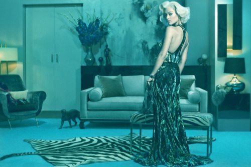 Rita Ora by Francesco Carrozzini for Roberto Cavalli 2014 Fall Campaign http://its-erva-venenosa.tum