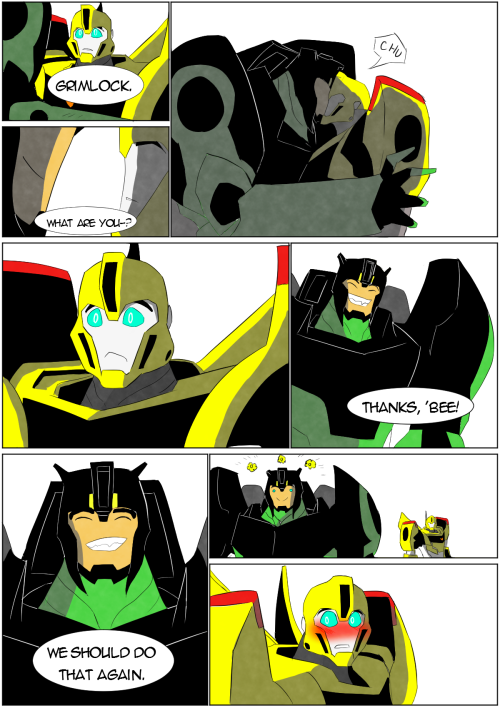 bitzy-blitzwing:  Grimlock was curious. OwO