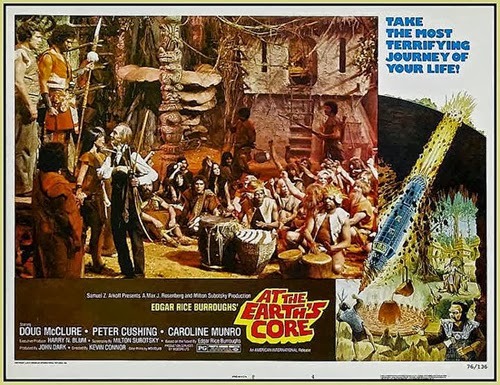 Lobby cards for “At the Earth’s Core”