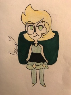 I drew this picture based off your human su peridot(smallchibiboi)ok but that’s super precious o//A//o