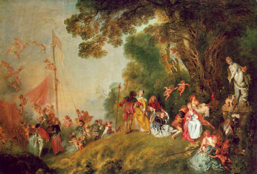 Antoine Watteau, Pilgrimage to Cythera, 1718-20, oil on canvas, 129 x 194 cm (Schloss Charlottenburg