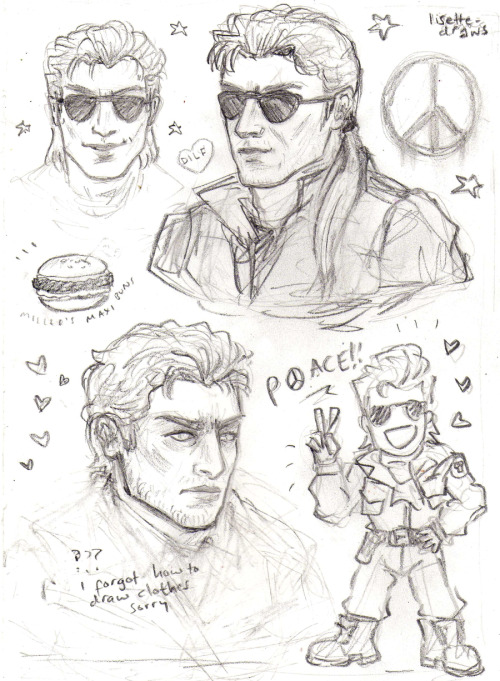 lisette-draws:say poace if you love kazuhira miller!! the results are in… We All Love Mr Poac