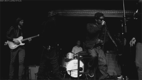 hip-hop-lifestyle:  Joey Bada$$, Ab-Soul, and Childish Gambino freestyling on stage in New York. [x]