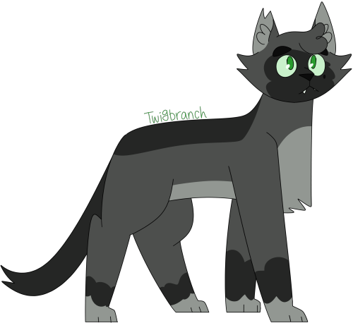 [Image Description: A digital drawing of Twigbranch from the Warrior Cats books. Twigbranch is a tal