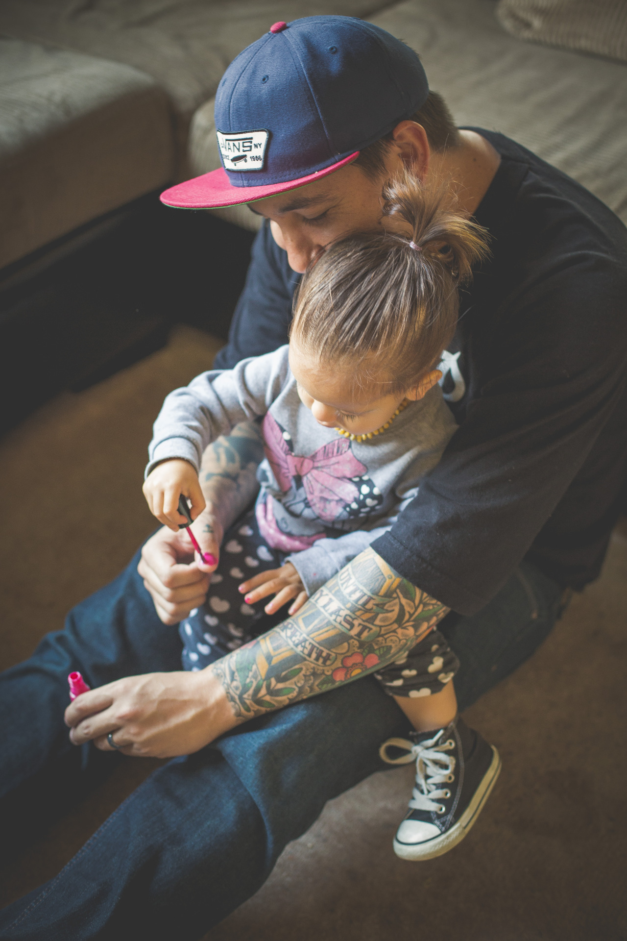 kidsraisingkids:  So this happened today -__- And I can’t get it off my nails…or