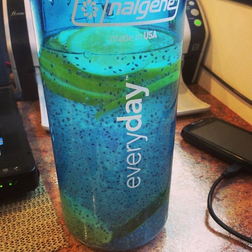 New water bottle! #nyc #hydrate #chia #omega3