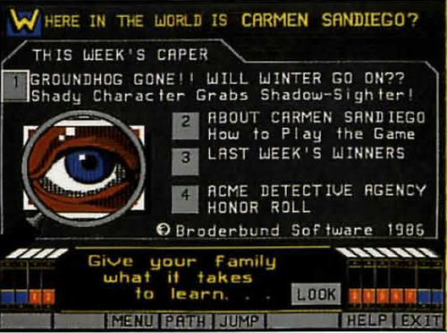Carmen Sandiego (Prodigy) Screenshot RecreationProdigy was a gated service like AOL and CompuServe t