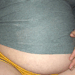 bell-ybb:After dinner my shirt kept riding up and my belly was so big that it couldn’t