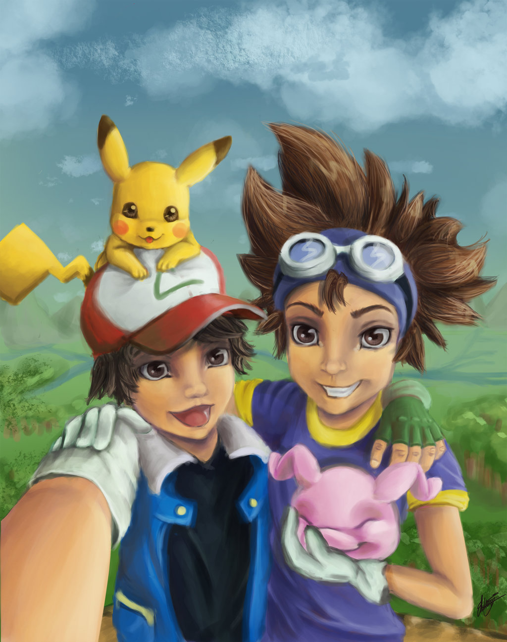 emma-leejane:  Selfie: Ash and Tai by Emma-LeeJane