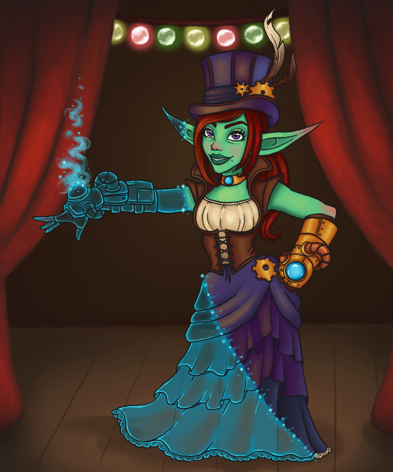 Faebelina S Art Inactive Glitzy Gearspark Showing Off Her Latest Invention