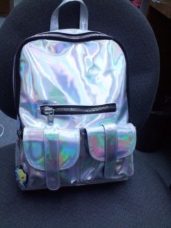 yumizu-chan:  Holographic Backpack | Code: yumizu for a discount on whole order  