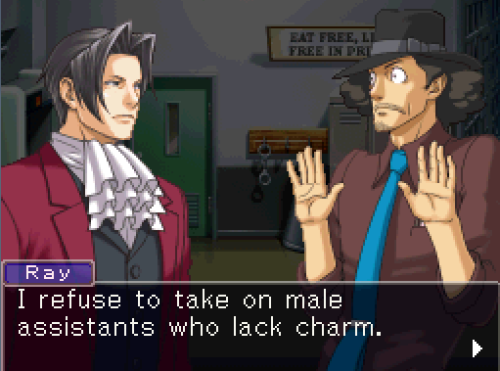 It’s like Edgeworth taking in a wingman. Submitted by morelikestinker. 