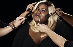 kimreesesdaughter:  nappyheadedmaiden:  Gabby Sidibe × COVERGIRL 💜  DARK SKIN PLUS SIZED WITH BLONDE HAIR!!! Get the fuck into it!!! Yaaaas!  