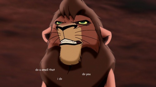 averlac:  tinyfieryexplosion:  i think about kovu in my spare time and shouldnt be allowed to touch computers  this is the only one of these that is actually funny 