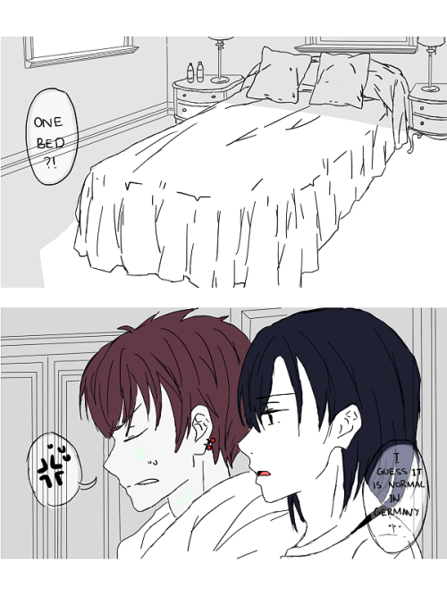 hachiieight: Okay, just imagine mizuki and sei visiting aoba and noiz in german and while they arri