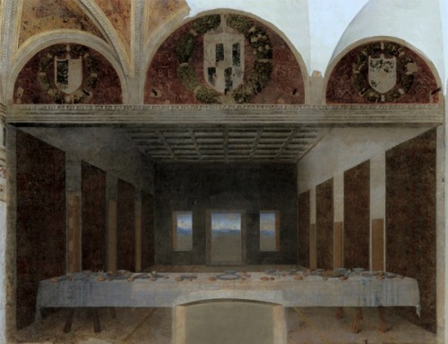 blue-voids: Bence Hajdu - Abandoned Paintings, 2012 Leonardo DaVinci, The Last Supper Jacques Louis-