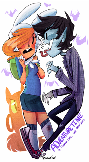 zamii070:Adventure Time with Fionna, Cake and Marshall. im bored