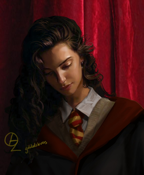 gildedshivers:Hermione Granger; portrait. 