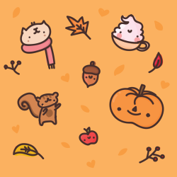 sarascribble:  The season is changing, autumn doodles~ 