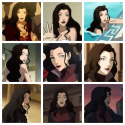 knobcone: Asami + smiling because of Korra