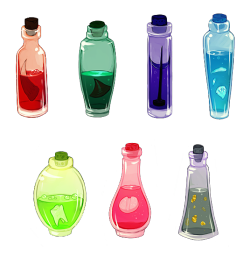 sablestine:  Transparent post-pact vials.