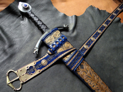  Greetings! I’d like to share my latest completed commission, a scabbard for the Vorpal sword,