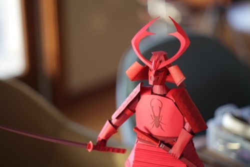 Megan Tindle&rsquo;s first version of Hanzo Origami, created for a script delivery and studio up