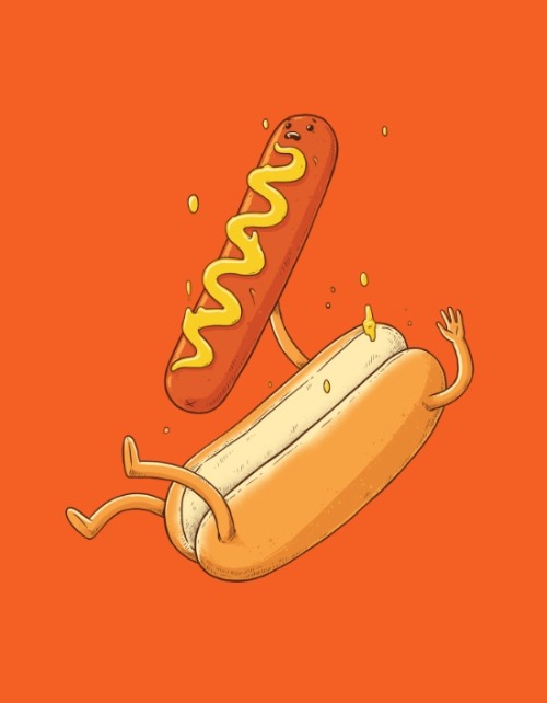 artmania-feed: ART PRINTS BY TEMYONG Soda Fall  Popcorn Fall  Pizza fall  Hotdog Fall