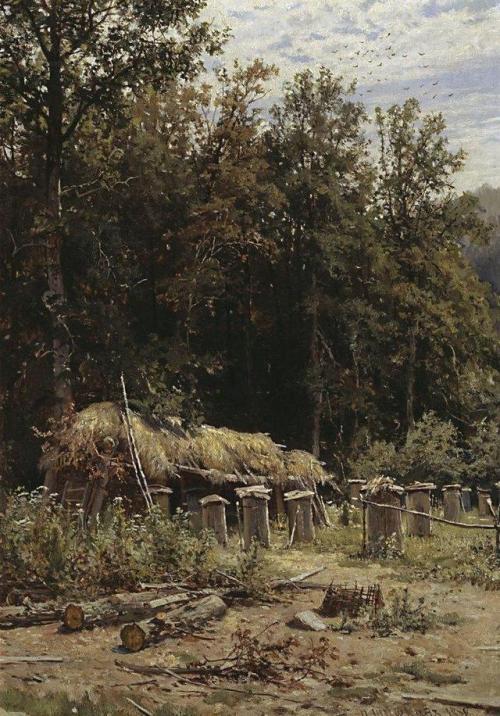 ivan-shishkin:Bee families, 1882, Ivan Shishkinwww.wikiart.org/en/ivan-shishkin/bee-families