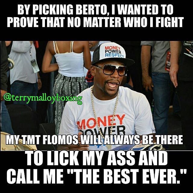 boxinghype:  Stop hating on Floyd @terrymalloyboxing #TBE til the day we D-I-E 