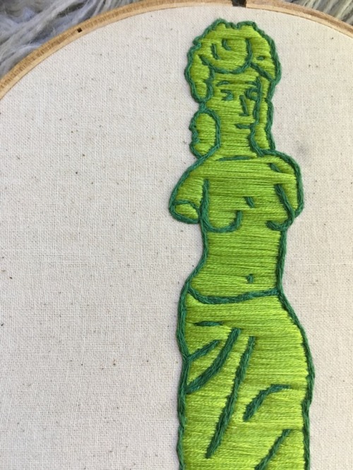 Gummi Venus de Milo Hoop by @embroiderybyjessi (on Instagram & FB) Of course I got a tiny black 