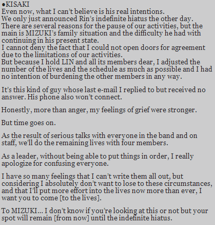 supportlinandphantasmagoria:  Lin comments on Mizuki  In all honesty&hellip;