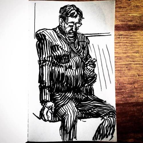Stealth Sketch #123 - Male, late 40’s - Helsinki metro