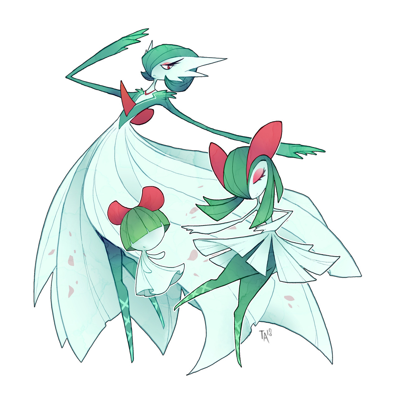 ArtStation - Mega Gardevoir x Mega Gallade