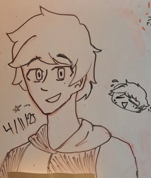 Found My Little Guy On A Whiteboard While I Was Visiting Some Family Last Week. Redrew Him On A Different