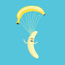 domfriday:  Bananachute One of my new illustrations