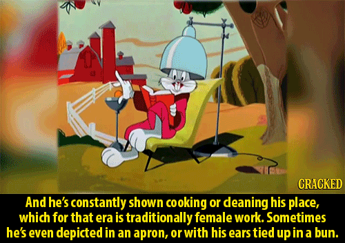 cracked:  “Ain’t gendah a spectrum?” Why Bugs Bunny Is the Most Progressive Character of All Time 