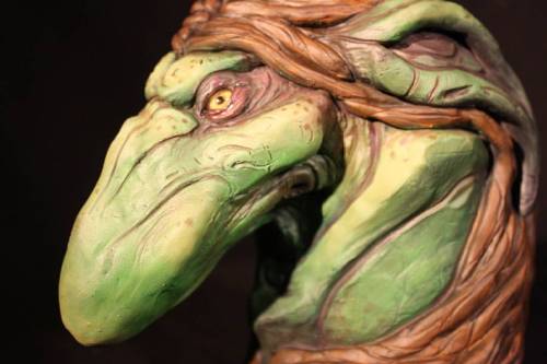 Troll Bust, Sculpture I Made Recently. #mosstroll #creature #monster #sculpture #art #creaturedesign