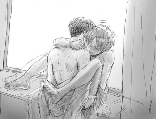 ereri-is-in-the-air:                              Original artist: shambit [with permission from artist to repost] Please do not remove source :)                             