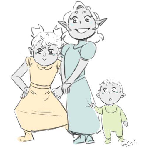 cockybusiness: Some vent-ish doodles feat. allurance their kids + Uncle Keith and baby lovechild Sve