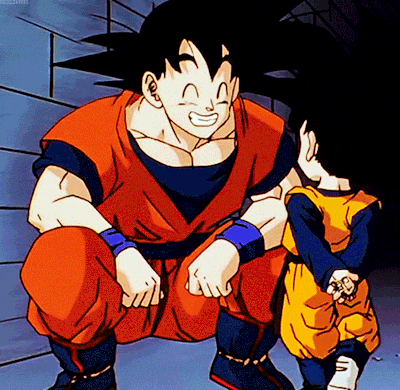 ramenuzumaki:  Happy Father’s Day! ❤Alright, Goku is not the best father in the world, BUT he definitely loves his sons. Just look at them!💕