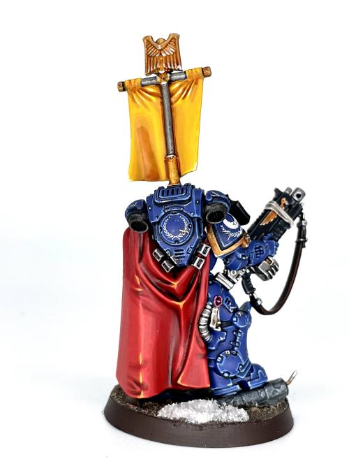 Captain with Master-crafted Heavy Bolt Rifle, Bonta Talenti of the Ultramarines.