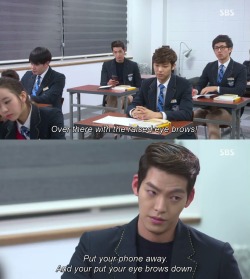 elektrikstranger:  Funny quotes from a teacher in a K-drama! 