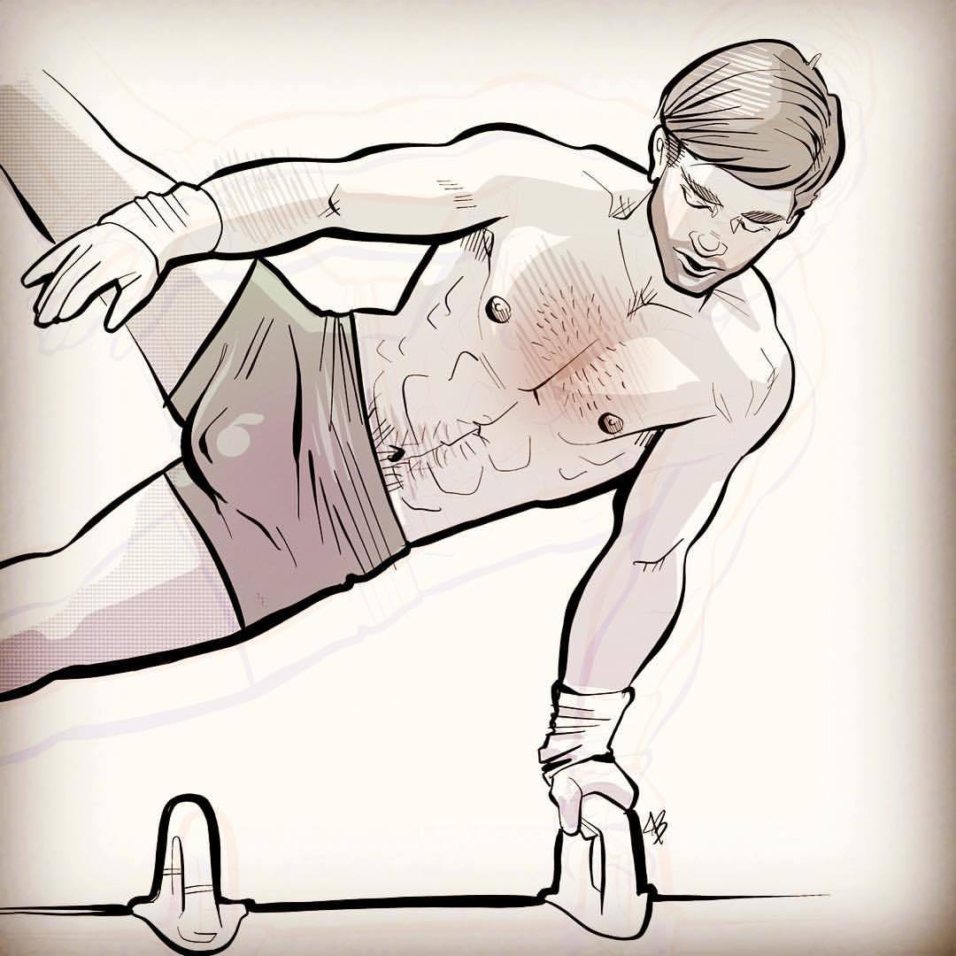 studsketch:  gymnast sketch #gayart #gayartist #gayartwork #gayillustration #gaydrawing