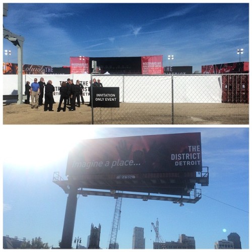 Today is going to be an amazing day. @detroitredwings #history #groundbreaking #thedistrict #detroitredwings #redwings #hockeytown #catalyst #catalystdevelopment #olympia #olympiadevelopment #imagineaplace #ilitch #jobs #casscorridor #casspark...