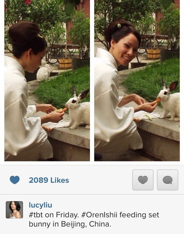 beanarie:  Because of course Lucy Liu took time off from her busy schedule of separating